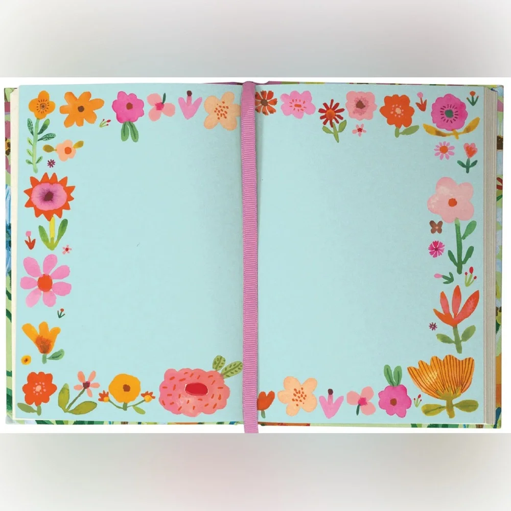 Illustrated Journal, Beautiful Bold Art, Flower Field – 272 Pages, Amazing Gift!